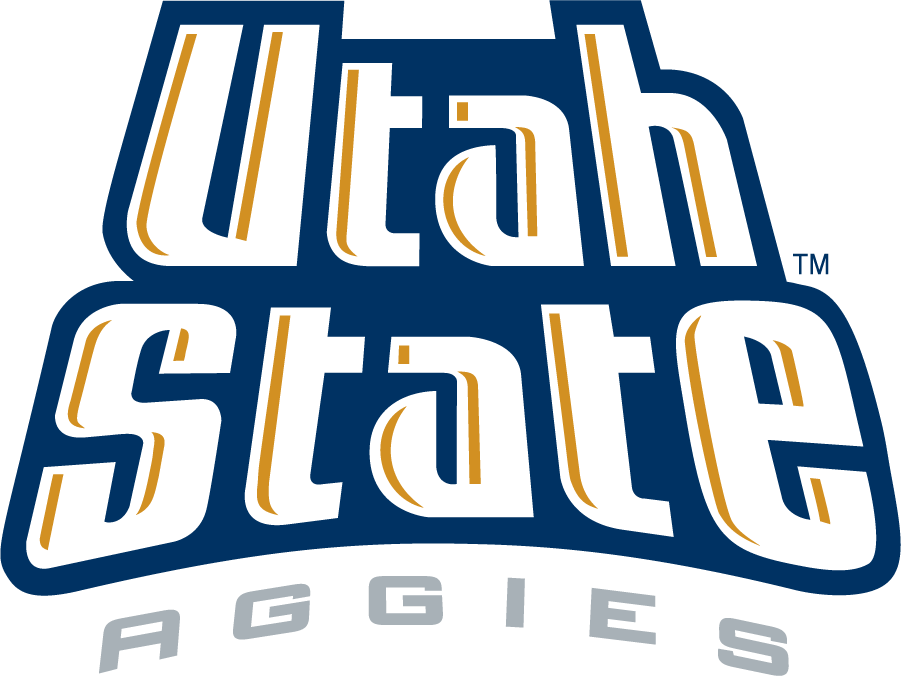 Utah State Aggies 1995-2001 Wordmark Logo v2 diy DTF decal sticker